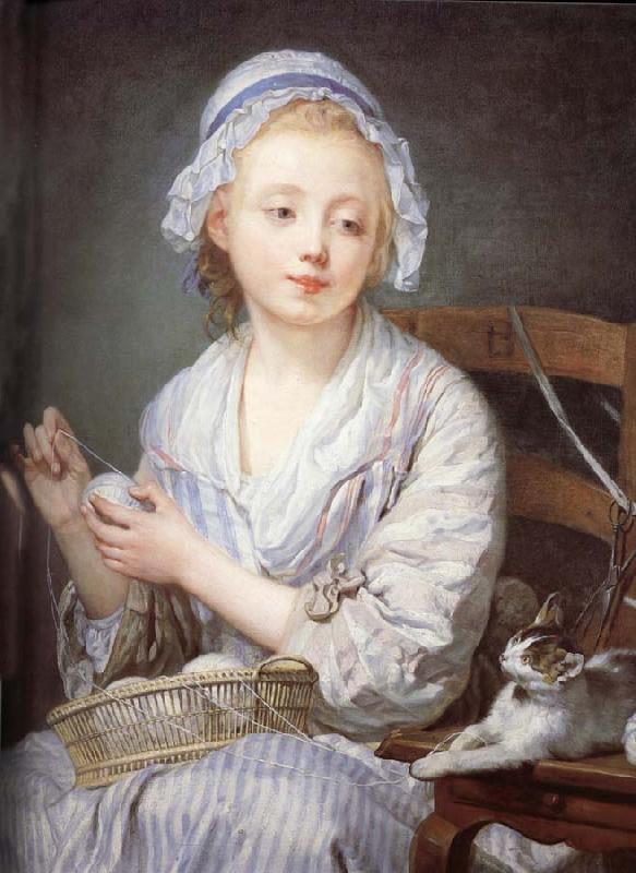 Jean-Baptiste Greuze The wool Winder China oil painting art